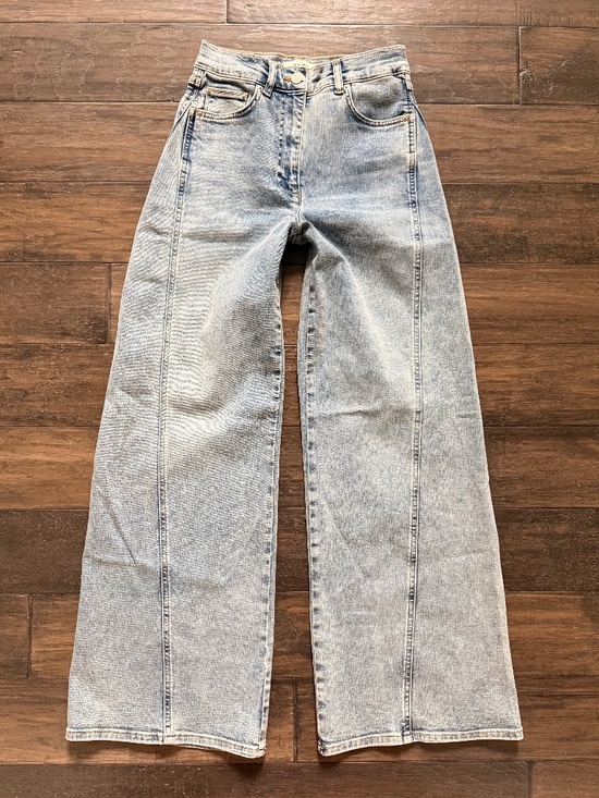 REISS Sold-Out Fern Twist Seam Barrel Flare Jeans Sz 26 NWT $300!! - Picture 5 of 9